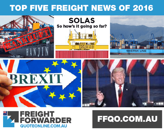 Top five freight news 2016