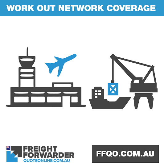 Work out their freight network coverage